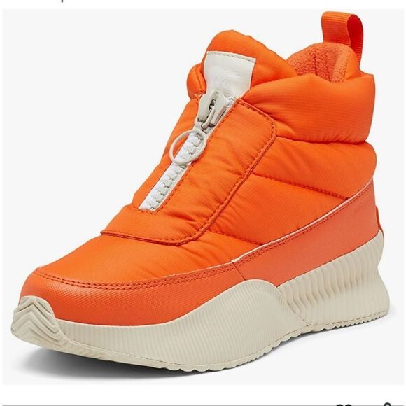 🆕🎉Sorel Out N About Puffy Zip Boots in Heatwave Fawn - Picture 1 of 10